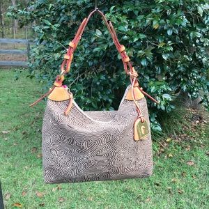 Dooney & Bourke 1975 Erica Canvas Hobo Bag
